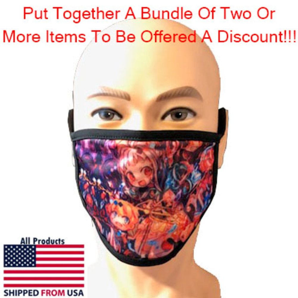 Washable Adult Anime Face Mask #5